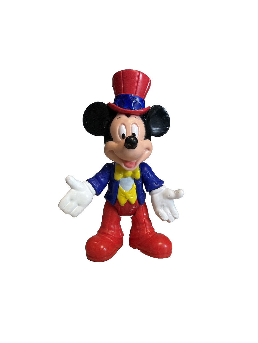 Disney Epcot Center Patriotic Mickey Mouse Figure Red Top Hat Star Jacket